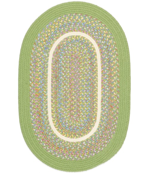 Rhody Kids' Isle Lime KI44 10 ft. X 13 ft. Oval Rug
