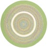 Rhody Kids' Isle Lime KI44 4 ft. X 4 ft. Round Braided Rug