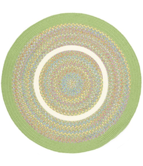 Rhody Kids' Isle Lime KI44 10 ft. X 10 ft. Round Rug