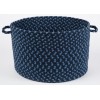 Rhody Manhattan Evening Sky MA14 18 in. X 12 in. Basket Braided Rug