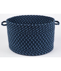 Rhody Manhattan Evening Sky MA14 18 in. X 12 in. Basket Braided Rug