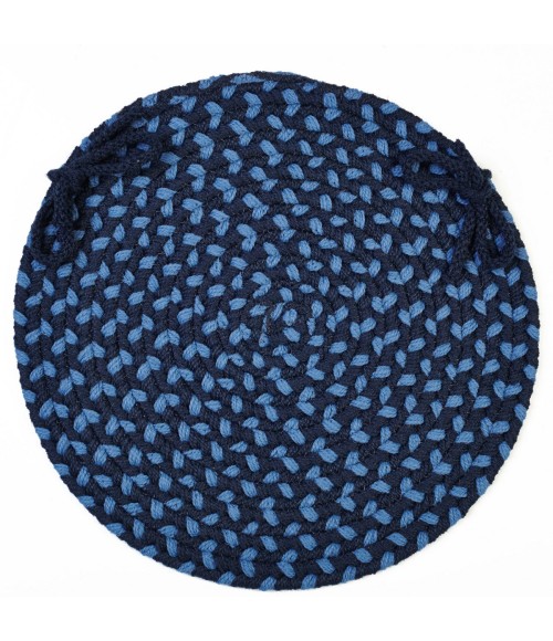 Rhody Manhattan Evening Sky MA14 15 in. X 15 in. Chair Pad Rug