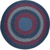 Rhody Manhattan Evening Sky MA14 10 ft. X 10 ft. Round Braided Rug