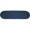 Rhody Manhattan Evening Sky MA14 8 in. X 28 in. Stair Tread Braided Rug