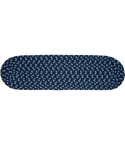 Rhody Manhattan Evening Sky MA14 8 in. X 28 in. Stair Tread Braided Rug