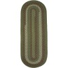 Rhody Manhattan Greenmarket MA24 2 ft. X 6 ft. Oval Runner Braided Rug