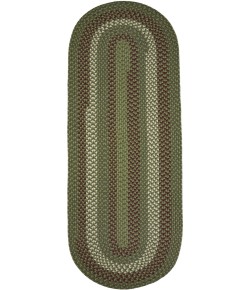 Rhody Manhattan Greenmarket MA24 2 ft. X 4 ft. Oval Runner Braided Rug