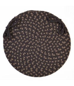 Rhody Manhattan Velvet MA34 15 in. X 15 in. Chair Pad Braided Rug