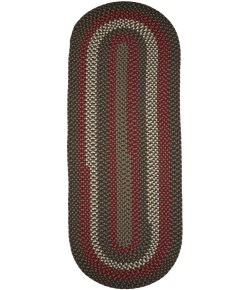 Rhody Manhattan Velvet MA34 2 ft. X 8 ft. Oval Runner Braided Rug