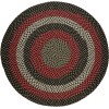 Rhody Manhattan Black Satin MA84 10 ft. X 10 ft. Round Braided Rug