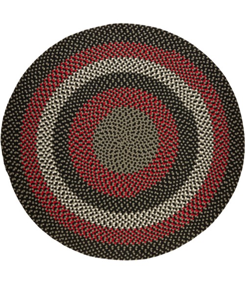 Rhody Manhattan Black Satin MA84 10 ft. X 10 ft. Round Rug