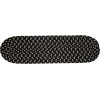 Rhody Manhattan Black Satin MA84 8 in. X 28 in. Stair Tread Braided Rug