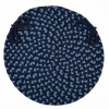 Rhody Mayflower Old Glory MF13 15 in. X 15 in. Chair Pad Set-of-4 Braided Rug