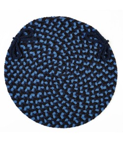 Rhody Mayflower Old Glory MF13 15 in. X 15 in. Chair Pad Set-of-4 Braided Rug