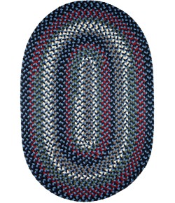 Rhody Mayflower Old Glory MF13 10 ft. X 13 ft. Oval Braided Rug