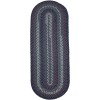 Rhody Mayflower Old Glory MF13 2 ft. X 6 ft. Oval Runner Braided Rug
