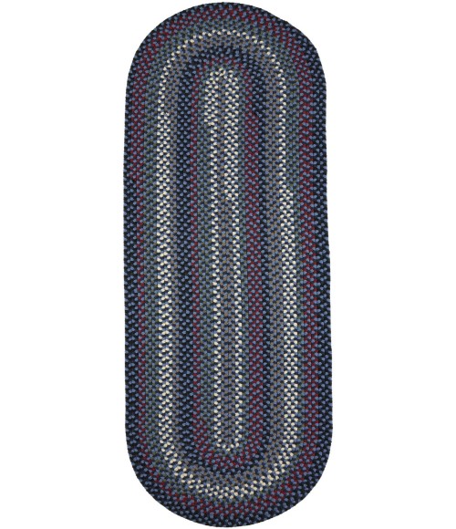 Rhody Mayflower Old Glory MF13 2 ft. X 6 ft. Oval Runner Rug