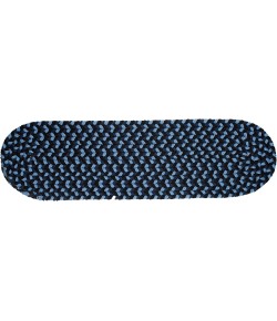 Rhody Mayflower Old Glory MF13 8 in. X 28 in. Stair Tread Set-of-13 Braided Rug