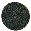 Rhody Mayflower Verdant / Spruce MF23 15 in. X 15 in. Chair Pad Set-of-4 Braided Rug