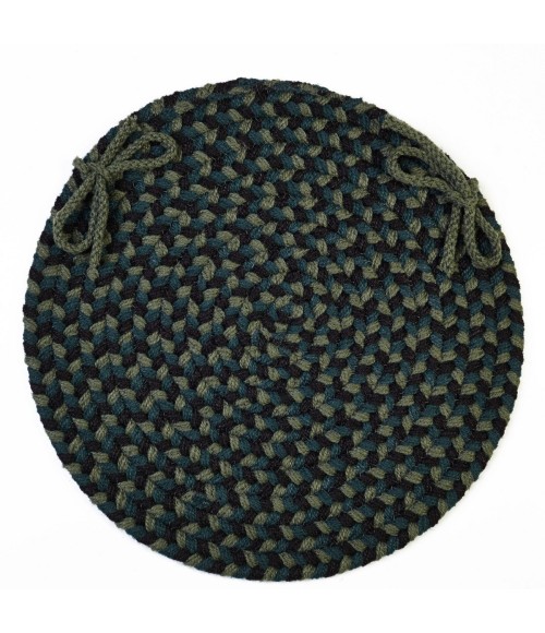 Rhody Mayflower Verdant / Spruce MF23 15 in. X 15 in. Chair Pad Set-of-4 Rug