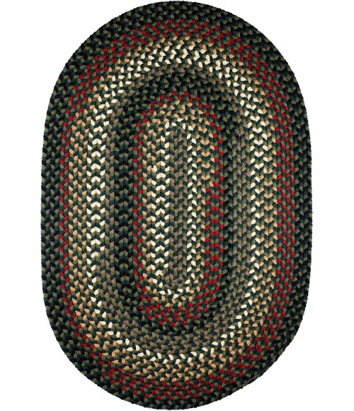 Rhody Mayflower Verdant / Spruce MF23 7 ft. X 9 ft. Oval Rug