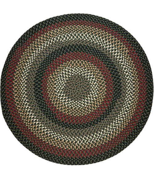 Rhody Mayflower Verdant / Spruce MF23 8 ft. X 8 ft. Round Rug