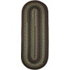 Rhody Mayflower Verdant / Spruce MF23 2 ft. X 4 ft. Oval Runner Braided Rug