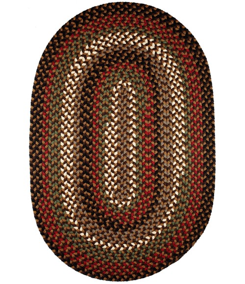 Rhody Mayflower Brown Fudge MF33 2 ft. X 3 ft. Oval Rug