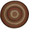 Rhody Mayflower Brown Fudge MF33 10 ft. X 10 ft. Round Braided Rug
