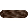 Rhody Mayflower Brown Fudge MF33 8 in. X 28 in. Stair Tread Set-of-13 Braided Rug