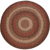 Rhody Mayflower Sangria MF43 8 ft. X 8 ft. Round Braided Rug