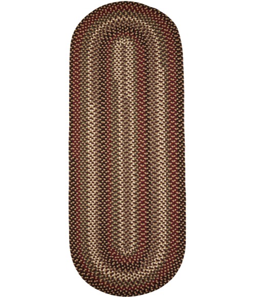 Rhody Mayflower Sangria MF43 2 ft. X 4 ft. Oval Runner Rug