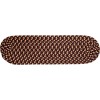 Rhody Mayflower Sangria MF43 8 in. X 28 in. Stair Tread Set-of-13 Braided Rug