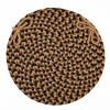 Rhody Mayflower Natural Earth MF53 15 in. X 15 in. Chair Pad Set-of-4 Braided Rug