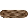 Rhody Mayflower Natural Earth MF53 8 in. X 28 in. Stair Tread Set-of-13 Braided Rug
