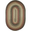 Rhody Mayflower Forest Green MF63 10 ft. X 13 ft. Oval Braided Rug