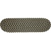 Rhody Mayflower Forest Green MF63 8 in. X 28 in. Stair Tread Set-of-13 Braided Rug