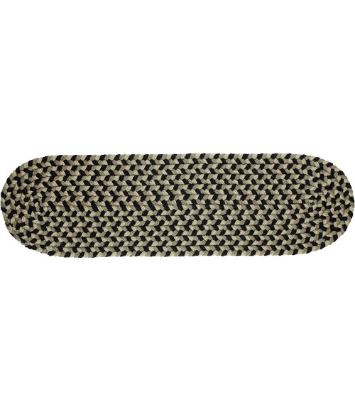 Rhody Mayflower Forest Green MF63 8 in. X 28 in. Stair Tread Set-of-13 Rug