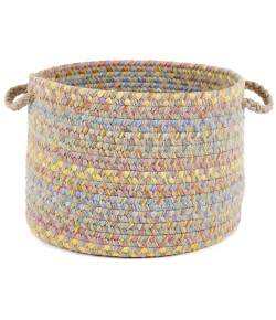 Rhody Playtime SandBeige PT03 18 in. X 12 in. Basket Braided Rug