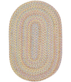 Rhody Playtime SandBeige PT03 3 ft. X 5 ft. Oval Braided Rug