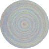 Rhody Playtime Aqua Blue PT07 10 ft. X 10 ft. Round Braided Rug