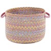 Rhody Playtime Pink PT08 18 in. X 12 in. Basket Braided Rug