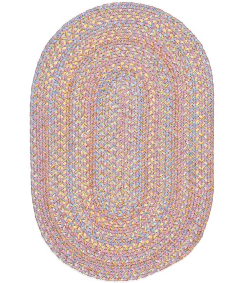 Rhody Playtime Pink PT08 3 ft. X 5 ft. Oval Rug