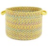 Rhody Playtime Yellow PT14 18 in. X 12 in. Basket Braided Rug