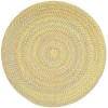 Rhody Playtime Yellow PT14 10 ft. X 10 ft. Round Braided Rug