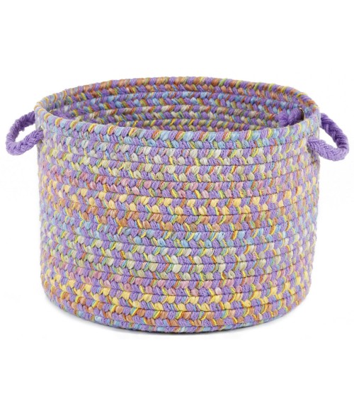 Rhody Playtime Violet PT15 18 in. X 12 in. Basket Rug