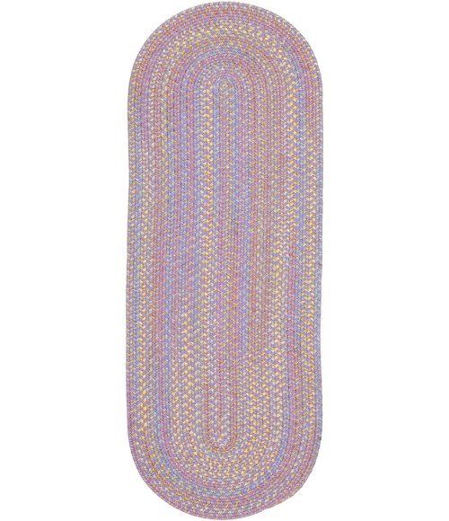 Rhody Playtime Violet PT15 2 ft. X 8 ft. Oval Runner Rug