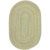 Rhody Playtime Lime PT44 3 ft. X 5 ft. Oval Braided Rug