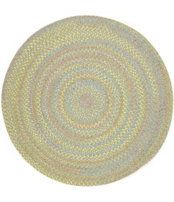 Rhody Playtime Lime PT44 10 ft. X 10 ft. Round Braided Rug
