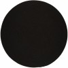 Rhody Solid Poly Black S016 10 ft. X 10 ft. Round Braided Rug